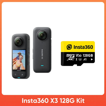 Portable 360° Action Camera 48MP Photo, 5.7K Video, 128GB