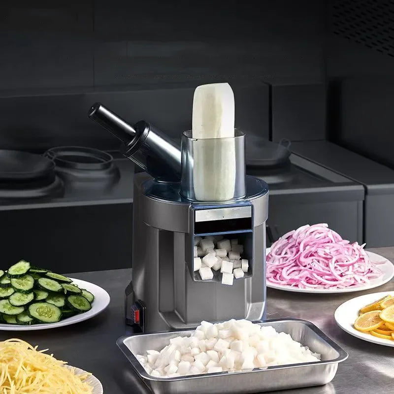 Heavy Duty Electric Vegetable Cutter Dicer Shredder Machine