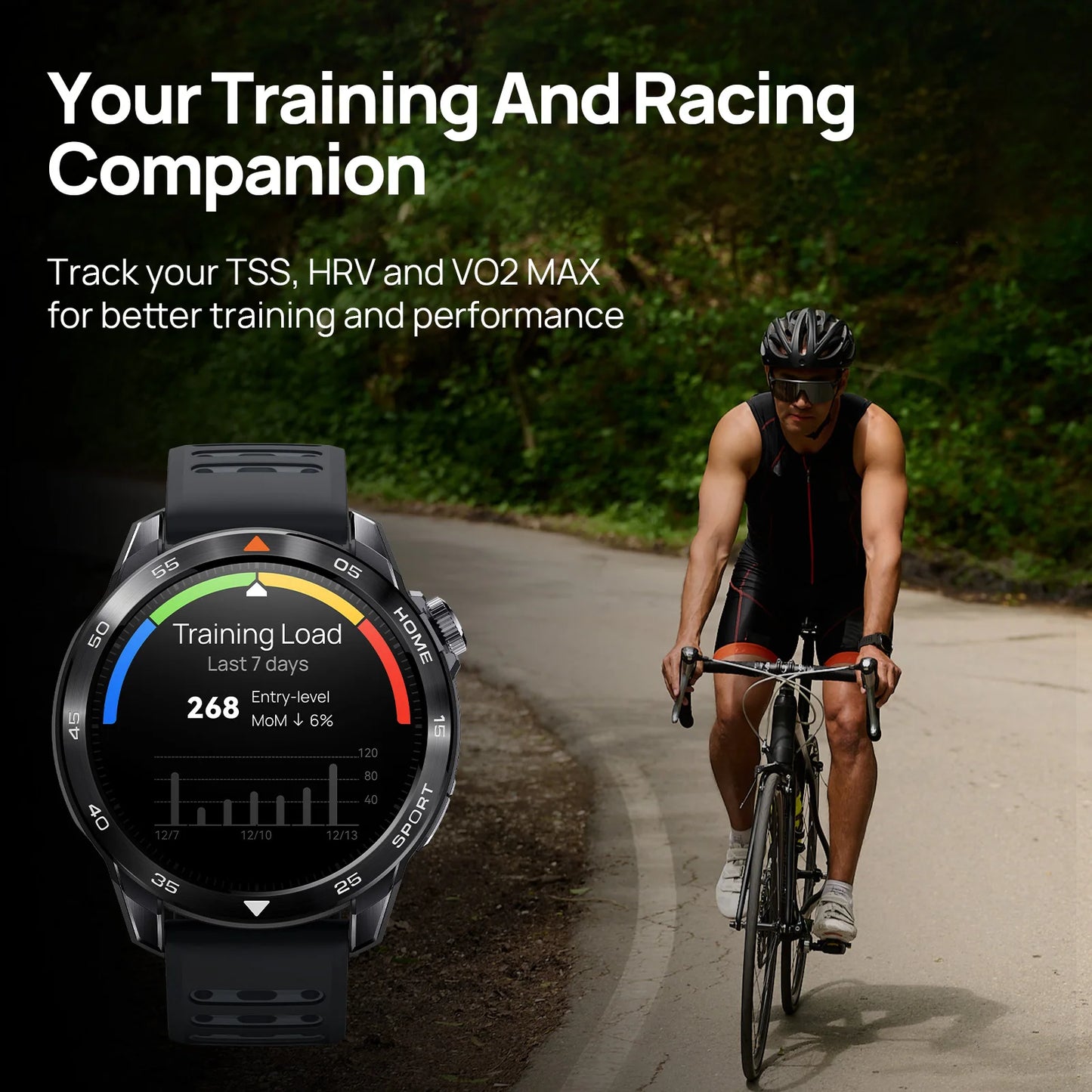 Dark Gray Waterproof Smartwatch with Bluetooth Calling
