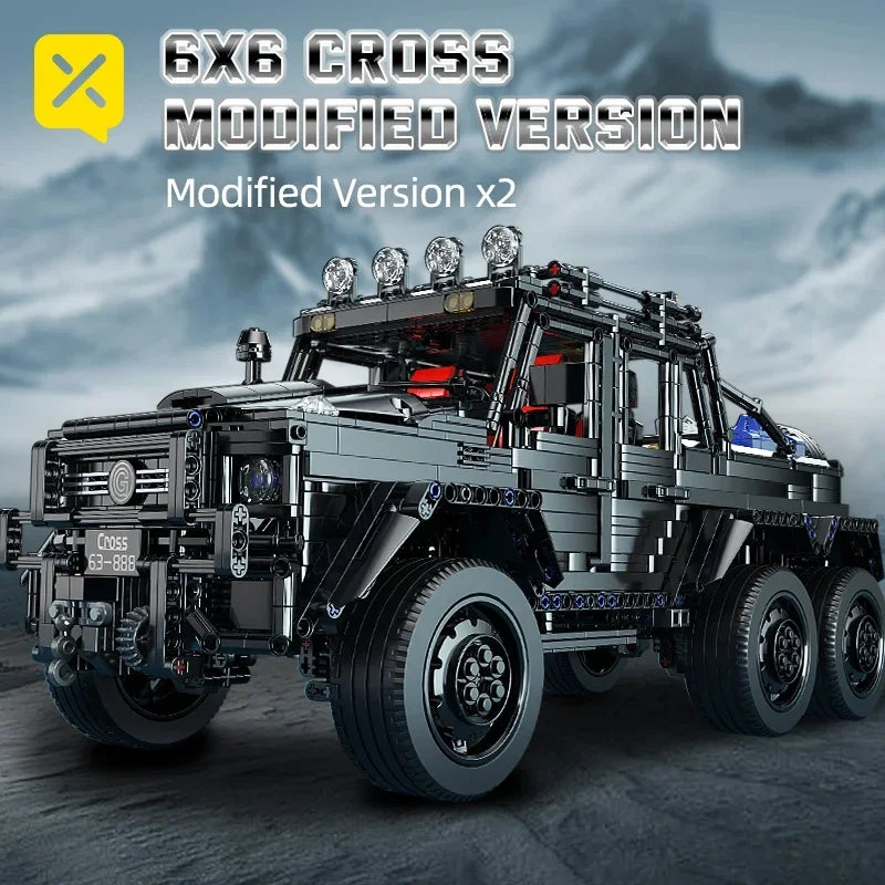 Technical SUV Car Model Blocks Creative Adult Kit