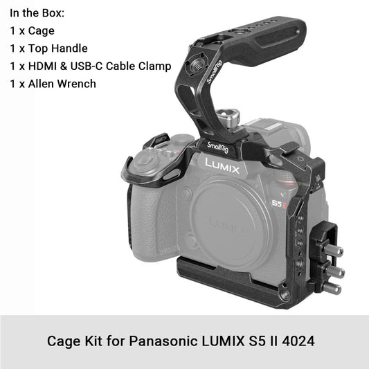 Camera Cage Kit Panasonic LUMIX S5 II with Arca Plate