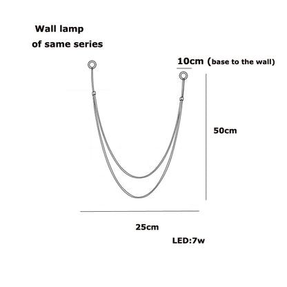 Dimmable Leather LED Ceiling Lamp 30–60cm Modern
