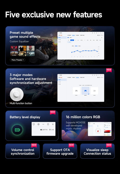 X9 Three-Mode Wireless Headset for FPS & E-Sports