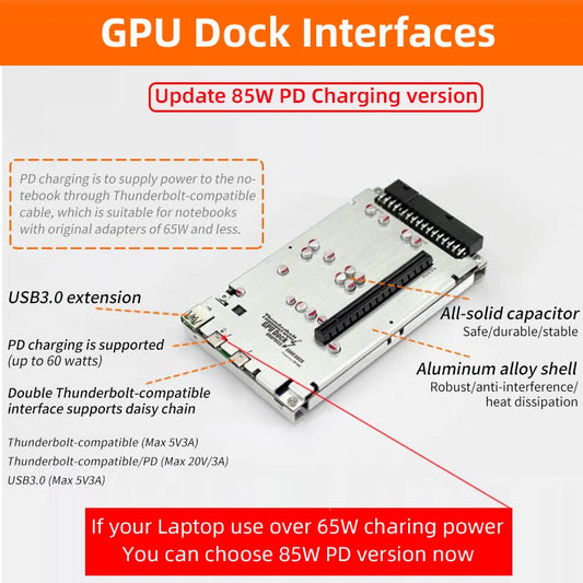 External Graphics Adapter 60W Power for Laptops