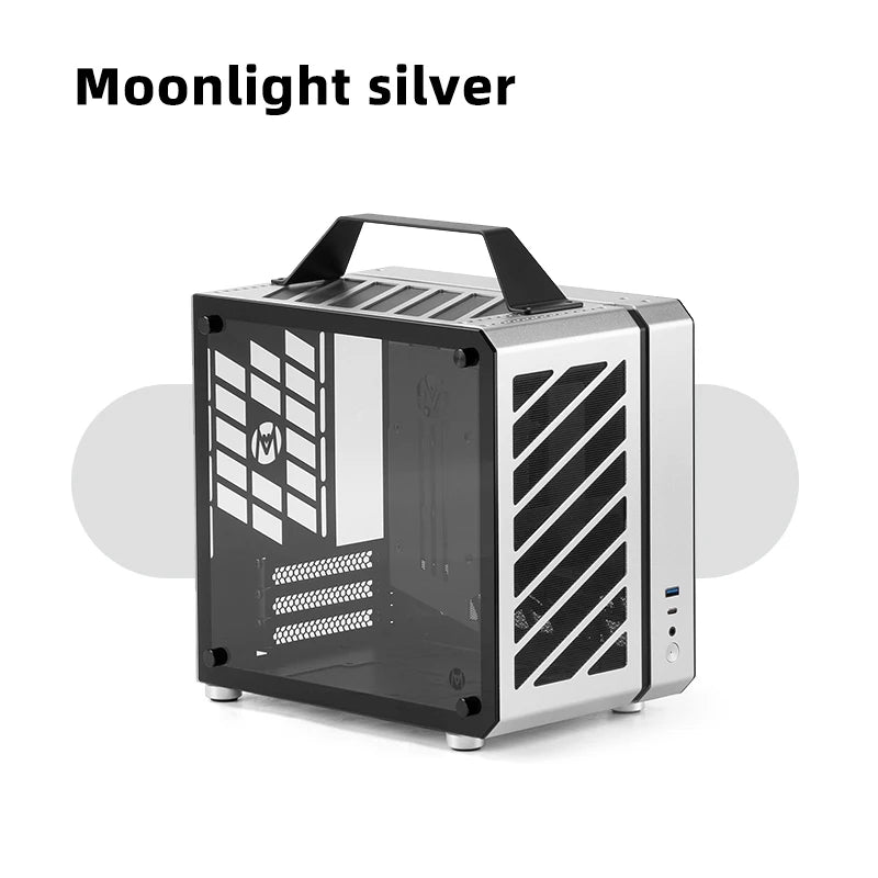 Portable Mini Aluminium PC Case ITX/MATX Acoustic