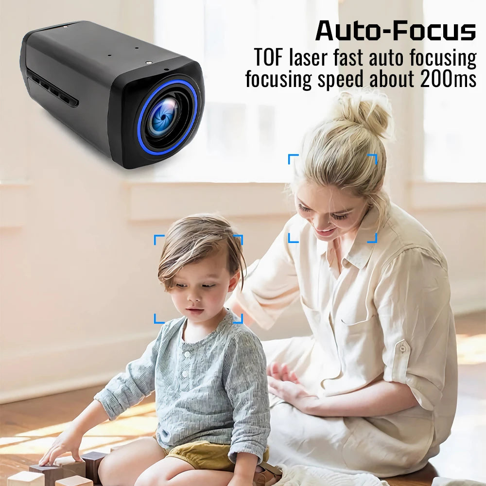 8MP 4K Motorized Zoom Network Camera Auto Focus 36X