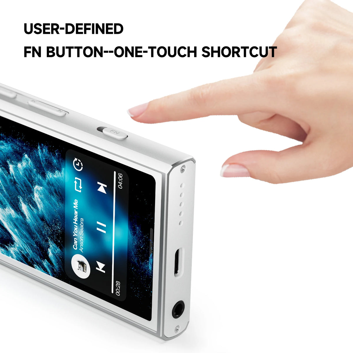 HiFi Android 13 Music Player 32GB DSD256 WiFi Bluetooth