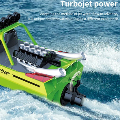 High-Speed Remote Control Jet Boat with Turbojet Pump 2 Batteries