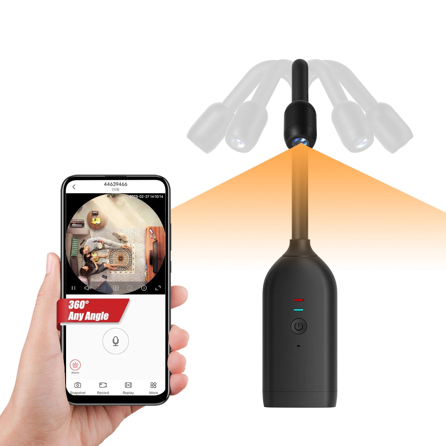 4K 360 Degree Wireless IP Camera Motion Detection 128GB