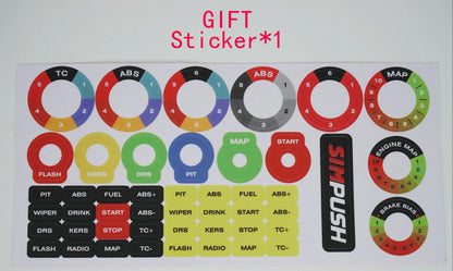 GT3 Style 29cm Steering Wheel for T300 Sim Racing Setup