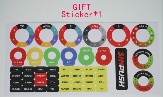 GT3 Style 29cm Steering Wheel for T300 Sim Racing Setup
