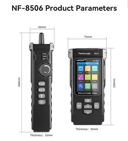Professional Ethernet Cable Tester for Flash & POE