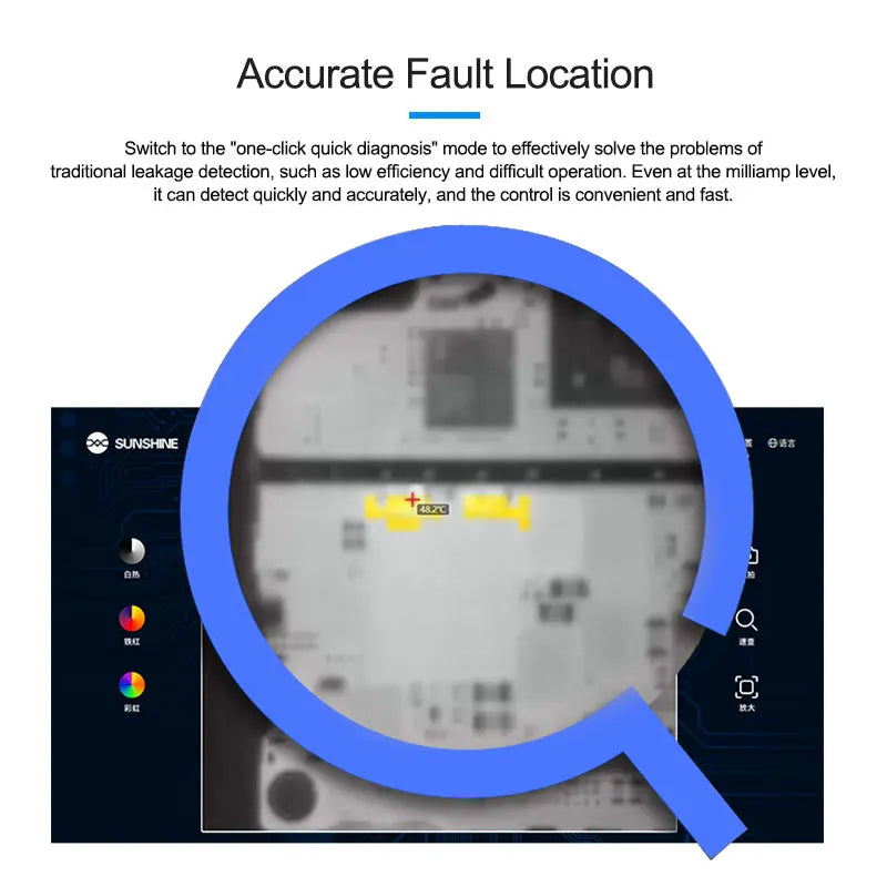 Mini Infrared Thermal Imaging Camera 256x192 for PCB Repair