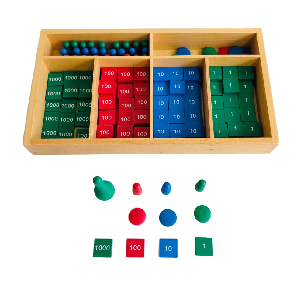 Montessori Maths Stamp Game for Multiplication & Division