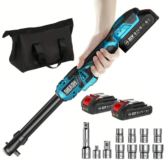 Rechargeable 3/8" Electric Wrench for Car Repairs