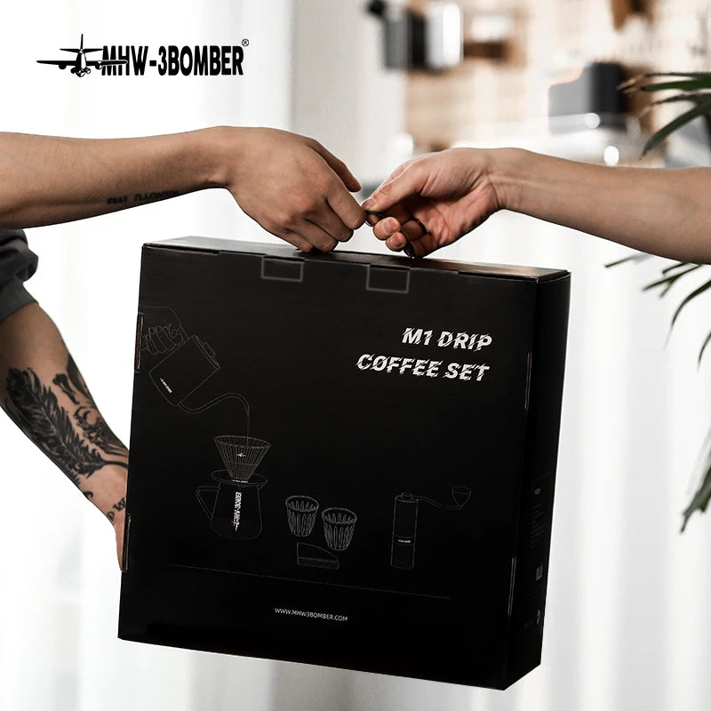 White 7-Piece Espresso & Pour Over Coffee Set