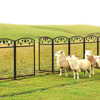 Portable Metal Pet Fence Barrier 5 Panel Safety Latch