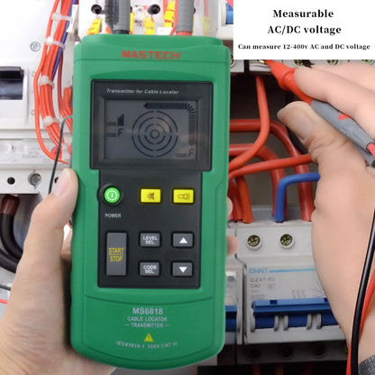 Portable Wire & Cable Tracker with Metal Pipe Locator