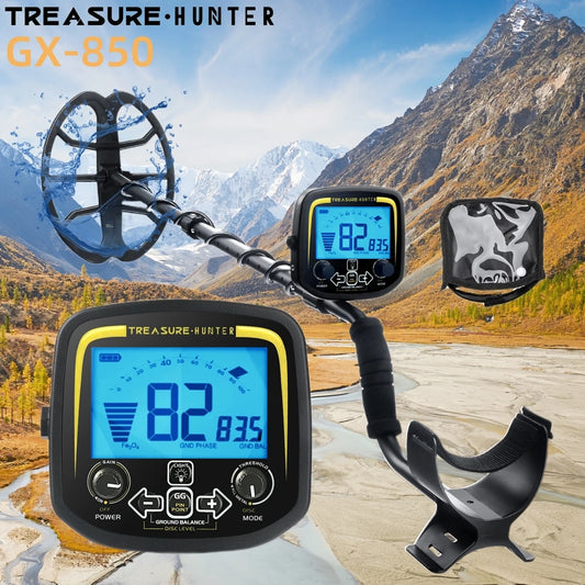 High Sensitivity Metal Detector 11in Coil Waterproof Treasure Hunter