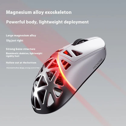 Portable Tri Mode Wireless Gaming Mouse 42000DPI Ultra White