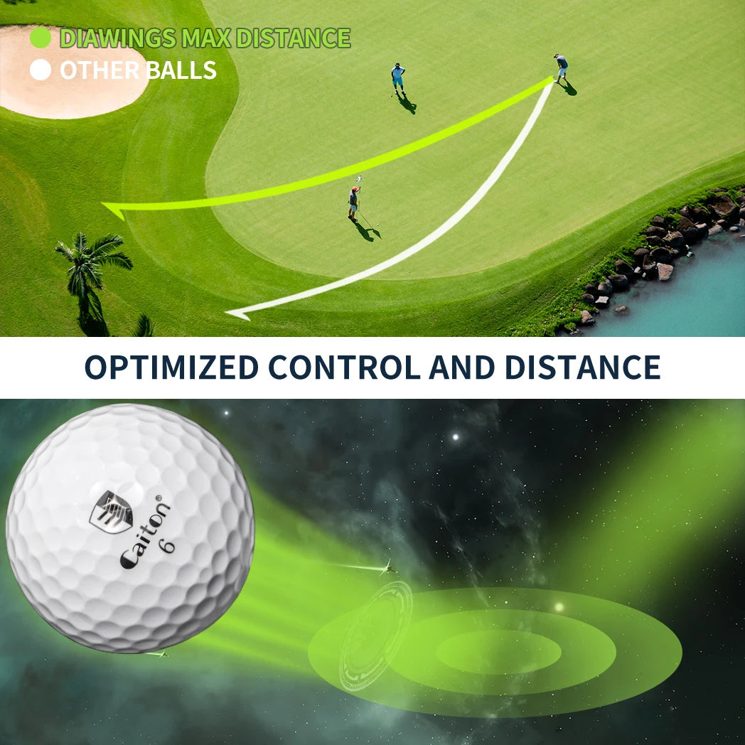 100pcs High Performance Golf Balls for Long Distance & Spin