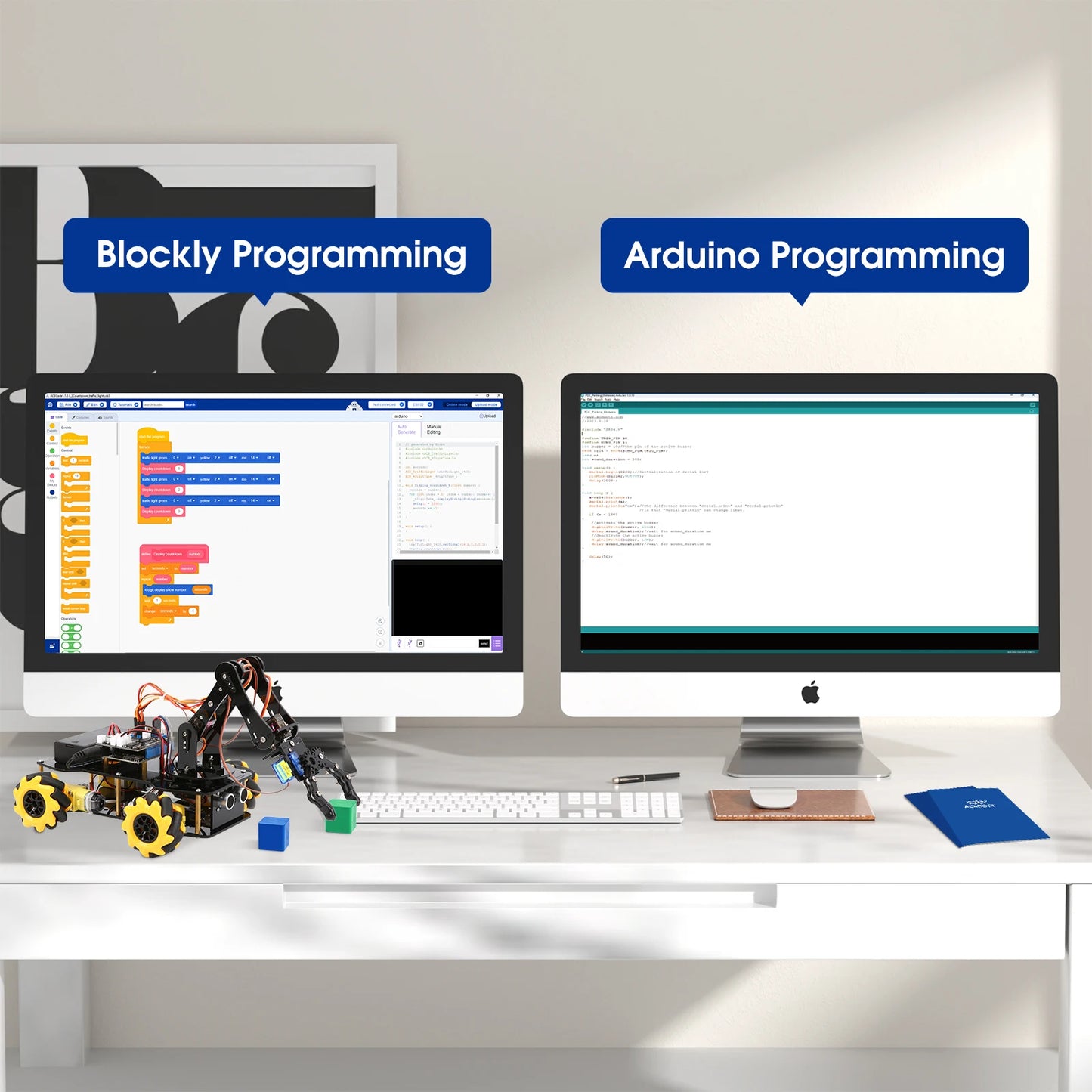 Programmable 4DOF Robot Arm STEM Education Kit
