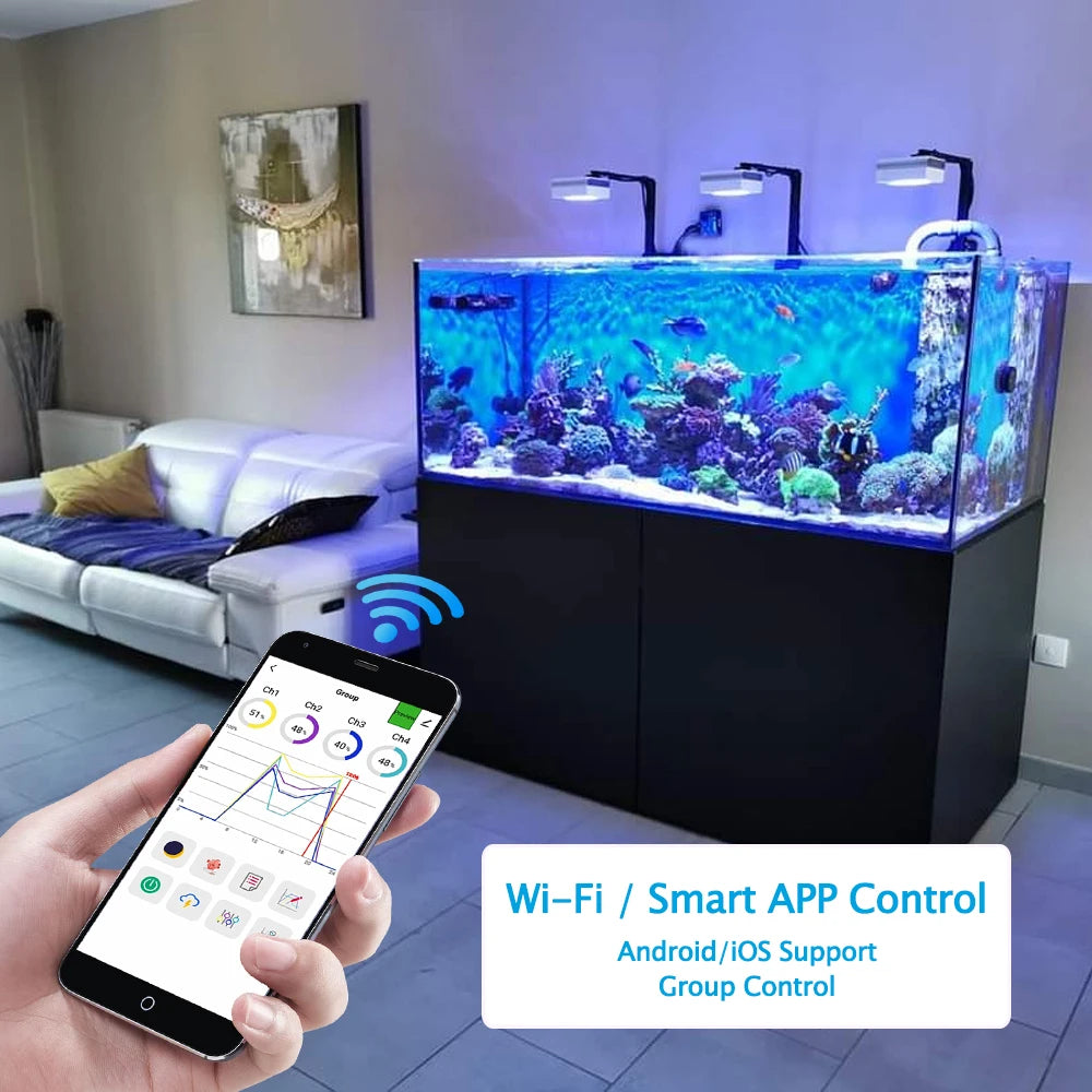 RL90 WiFi LED Aquarium Lamp Single Mount Light