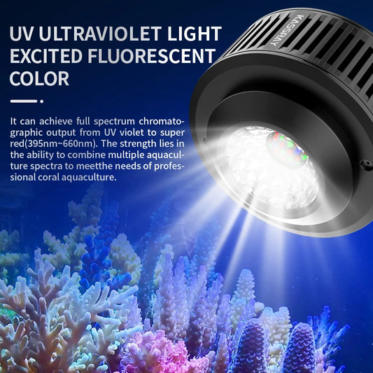 96W Smart Reef LED Light with L Stand