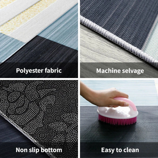 Large Non-Slip Washable Living Room Rug 200×400cm