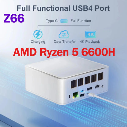 Compact Desktop PC 8GB DDR5 256GB Storage