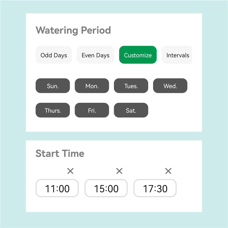 WiFi Smart Sprinkler Controller 6-Zone with LCD Display
