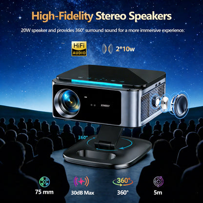 4K Ultra HD Smart Projector Google TV TOF Laser Focus