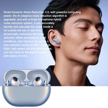 TWS Wireless Earbuds Blue Active Noise Cancelling