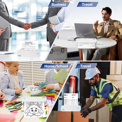 Portable A4 Thermal Printer 300dpi Bluetooth Document Printer