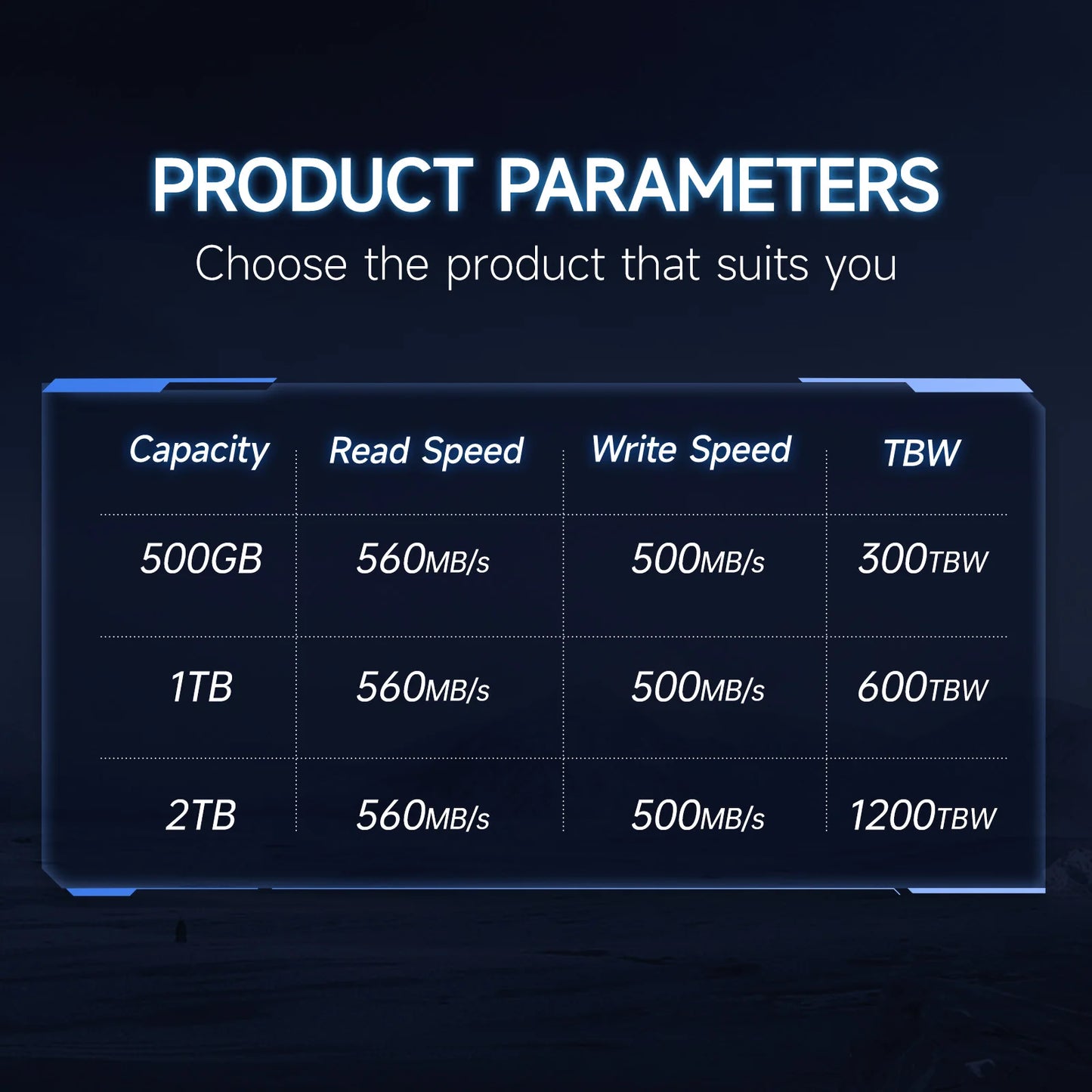 High-Performance 1TB SSD for PC & Laptop