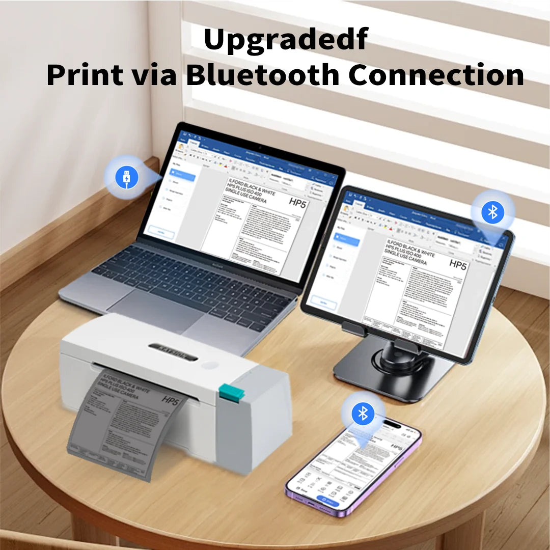 Wireless Thermal Shipping Label Printer 4x6 for PC and Mobile