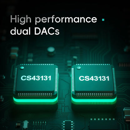 High Resolution USB DAC Headphone Amplifier Black