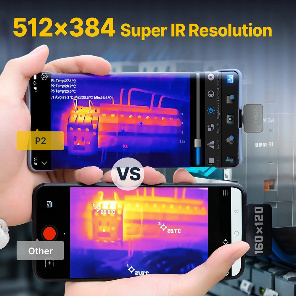 Portable Thermal Imager Android App Temperature Scanner