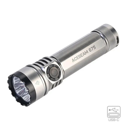 4500LM Rechargeable Torch 260M LED Bronze-Silver