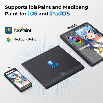 Wireless Graphics Tablet with 16K Pressure Stylus