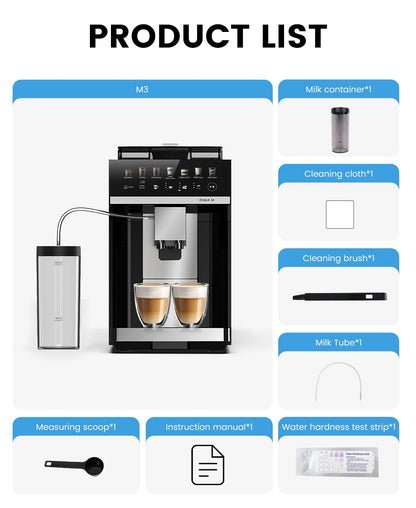 Home Espresso Maker Built-In Milk Tank 7 Varieties