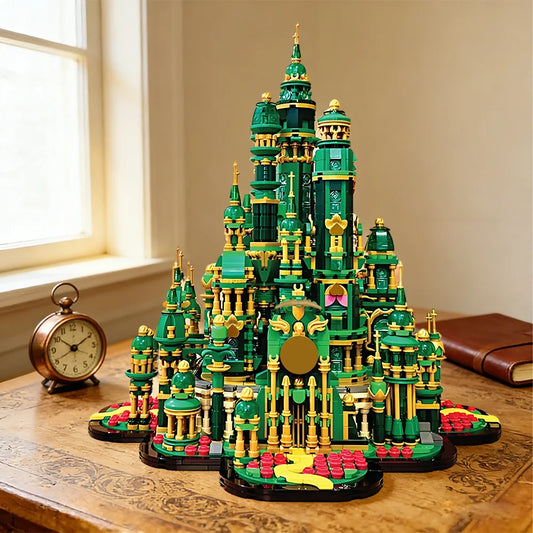 Large Emerald Castle Brick Model Set 3892 Pieces Display