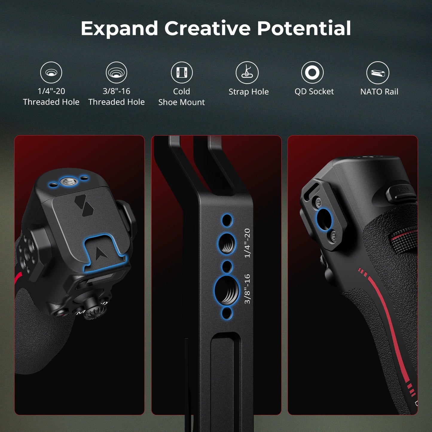 Stabilizer Handle with Focus and Recording Controls DJI