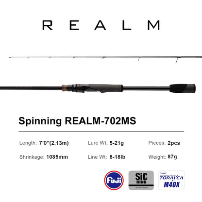 Durable 7’ Bass Rod for Pike & Zander Fishing