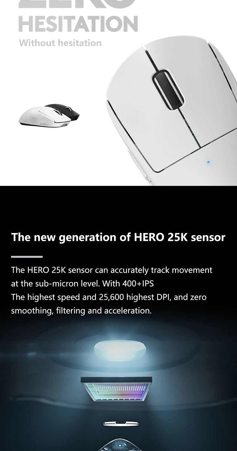 Precision Wireless Gaming Mouse Lightweight Design