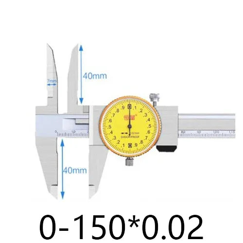 Upper Claw Digital Vernier Caliper 0-150mm Extended