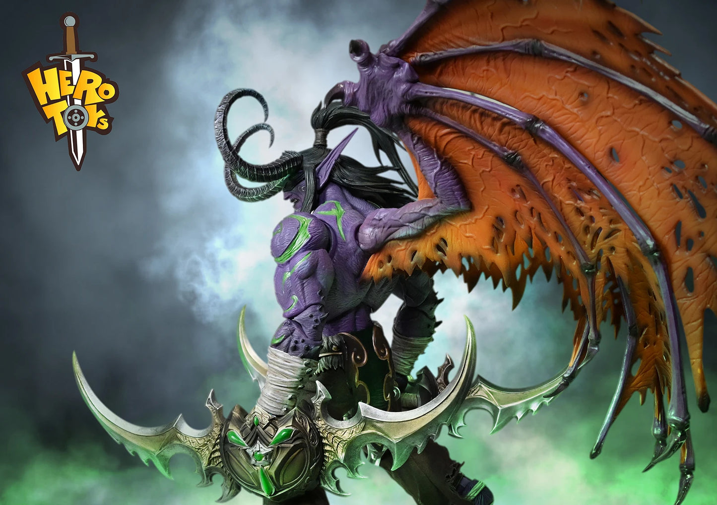 1/10 Scale Demon Hunter Illidan Action Figure 24cm