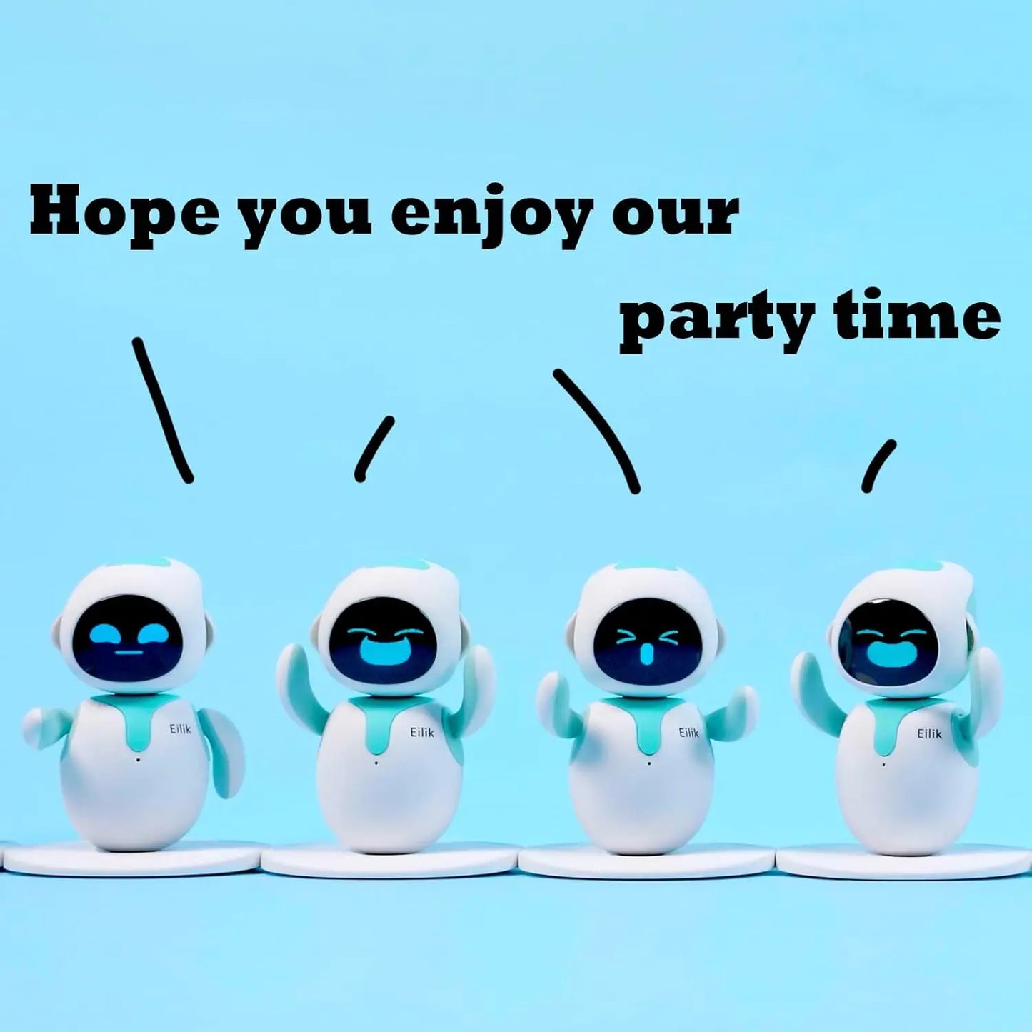 Blue Interactive Robot Pet Smart Desktop Companion