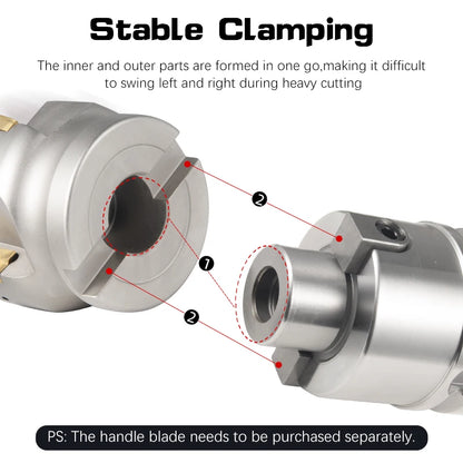 100mm Face Mill Cutter with Carbide Inserts CNC