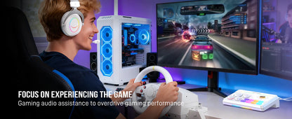 RGB Audio Mixer with Voice Changer for Gaming and Streaming